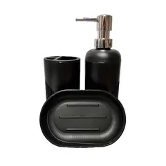OEM - Set Juego De Baño 3 Pieza Jabon Dispensador Cepillo N