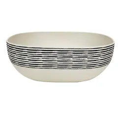 DECOGREEN - Bowl Biobamboo Cuadrado Rayas 20x8 cm