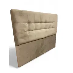 GENERICO - Respaldo De Cama King Valencia Felpa Beige