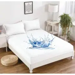 GENERICO - Cubre Colchon 100% Impermeables King Color Blanco