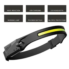 OEM - CINTILLO DE LUZ PARA LA CABEZA IMPERMEABLE USB