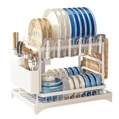 GENERICO - Secador De Platos WakesHome Escurridor Niveles Rack Organizador Cocina