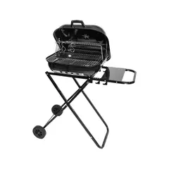 IMPORTCLICK - Parrilla Asado Plegable Carbón Tapa Ruedas
