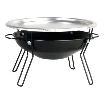 Importclick Parrilla Brasero Mesa Acero Inoxidable 30Cm