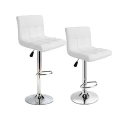 SDFIT - Set 2x Sillas De Bar - Blanco - B009