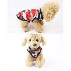 MASCO TODO - Polera para Mascota Perro Camuflado color Rojo Talla M