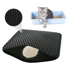 GENERICO - ALFOMBRA O TAPETE PARA ARENA PARA GATOS 75X55CM