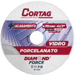 CORTAG - Disco Diamantado 115mm Para Vidrio Porcelanato 62797