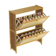 HALMAN - Organizador zapatero doble 70x17x87cm