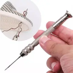 KUANGYE - Set Herramienta Costura Cuero 4 Agujas Lezna Intercambiables