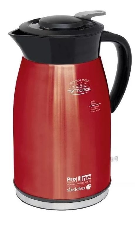 Termo Hervidor De Agua Eléctrico 15 Lts Rojo