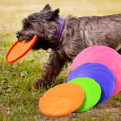 MASCO TODO - Frisbee de 18cm Mascotas Perro Resistente Naranja