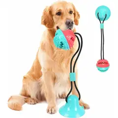 MASCO TODO - Juguete de fuga de Comida Azul Mascotas Perro con Cascabel