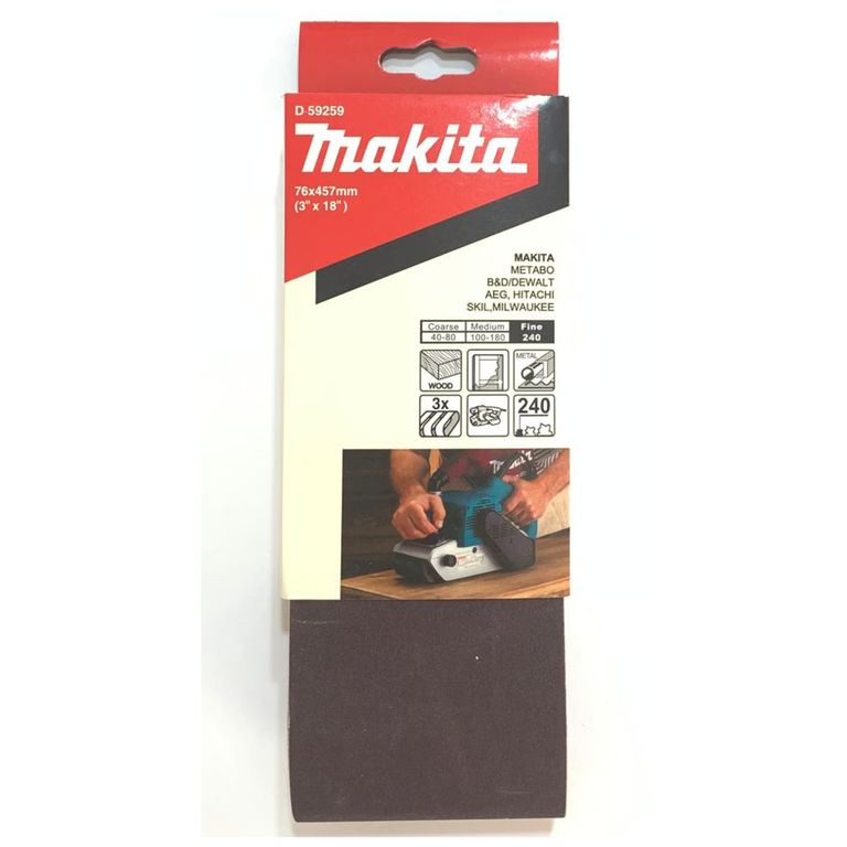 Lija De Banda 3 X 18 Pulgadas D-59259