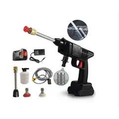 IRM - Hidrolavadora Inalambrica Portatil Alta Presion Auto Jardin Bateria Recargable Kit Completo 48v