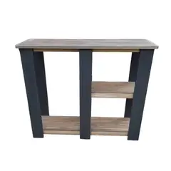 MARFELD MUEBLES - ARRIMO 3 NIVELES GRIS CON NEGRO