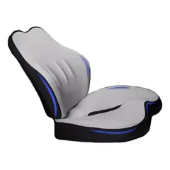 EVERSO - Cojín De Asiento De Auto Oficina Y Almohada De Soporte Lumbar Gris