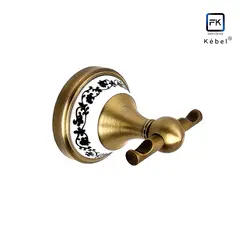 GENERICO - Gancho Doble para Colgar Toallas Vintage Archaize Ceramic FK