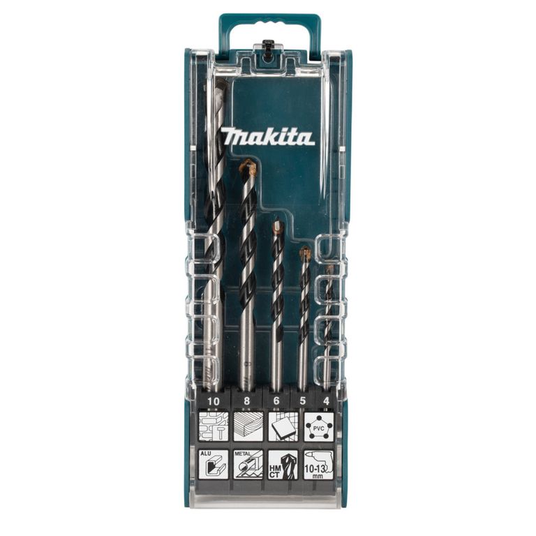 Set Brocas Multimaterial 5 Piezas (4,5,6,8,10 Mm) E-14255