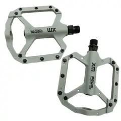 DEFENSOR FOREVER - Pedales MTB Ultraligeros Resistentes y Antideslizantes Gris