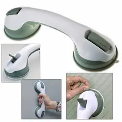 GENERICO - Pack 2 manillas de seguridad Soporte para baño blanco