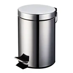 GENERICO - Basurero Papelero de Acero Inoxidable 8 Lts