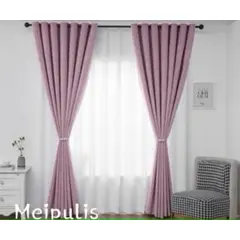 ANGELES DEL HOGAR - Cortinas Blackout 2 Piezas 140x230 Cm Rosado