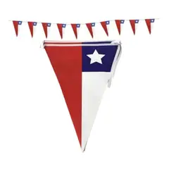 GENERICO - Banderines Chile Triangular Fiestas Patrias 8mts