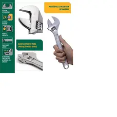 GENERICO - Llave Inglesa Ajustable 10 Sata