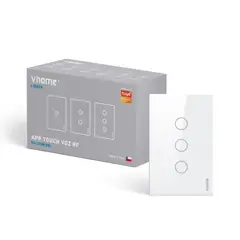 VHOME - Interruptor Wifi RF Live Sin Neutro 3 Canales