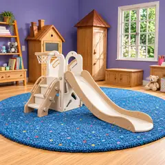 IGPRO - Resbalin 3 En 1 Con Aro De Baloncesto Y Bodega Beige