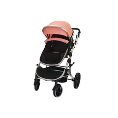 KIDSCOOL - Coche Cuna Lux 3 En 1 Rosado