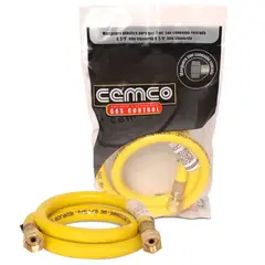GENERICO - Manguera Flexible Para Gas Amarilla 38 X 38 Certificada