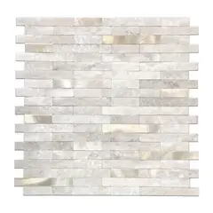 MERCAR RAY - Mosaico autoadhesivo PVC-aluminio 30,6 cm x 29,7 cm Salpicadero