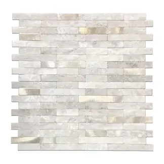 MERCAR RAY - Mosaico autoadhesivo PVC-aluminio 30,6 cm x 29,7 cm Salpicadero