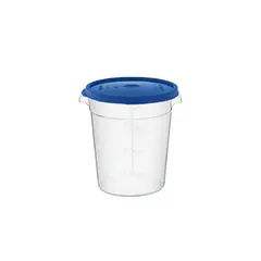 GASTROPLAST - CONTENEDOR POLICARBONATO REDONDO 4,2 LT CON TAPA AZUL