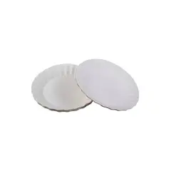 GENERICO - Platos Carton Blanco Desechables 18cm Pack 100 Unidades.