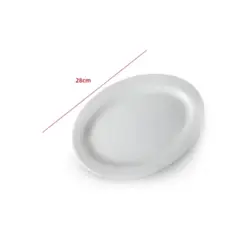 GENERICO - Plato De Ceramica Color Blanco 28CM