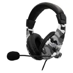 ULTRA - Audifonos Gamer OverEar Jack 35mm Mimetizado Gris