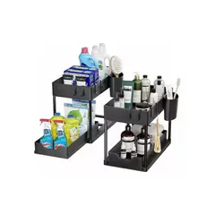 OEM - Organizador Multifuncional Baño Cocina 2 Niveles 2 Piezas