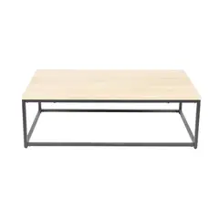 KLIK - Mesa de centro rectangular 110x60 - Madera Clara - Café Claro