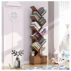 HOMER DESIGN - Biblioteca Librero De Arbol Organizador De Libros Alto 147cm