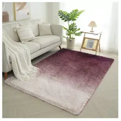 HOMER DESIGN - Alfombra 180x200cm Peluda Super Suave para living bajada de cama