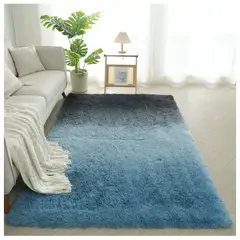 HOMER DESIGN - Alfombra 180x200cm Peluda Super Suave para living bajada de cama