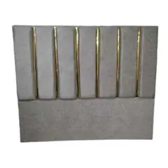 GENERICO - Respaldo tubular PREMIUM FELPA TIPO MARMOL 2 plazas