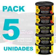 SANI AIR - Pack Spill Proof 5 Latas Aromaticas Para Auto