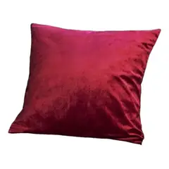 GENERICO - Pack 2 Funda Velvet De Cojín Terciopelo 45x45 Burdeo