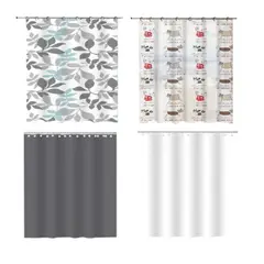 GENERICO - Cortina De Ducha Plastica Con Diseño 180X200CM