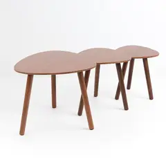 KLIK - Pack de 3 mesas de centro o laterales madera