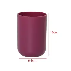 GENERICO - Vaso De Baño Cilindro Color Burdeo 10X65CM